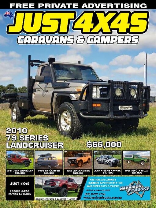 Title details for Just 4x4s, Caravans & Campers by JUST AUTO Classifieds Pty Ltd - Available